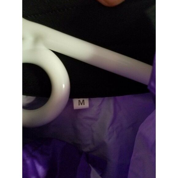 NEW Windbreaker Supplex Nylon Purple Anorak Jacket Womens M Hook and Loop Tags - Picture 7 of 9